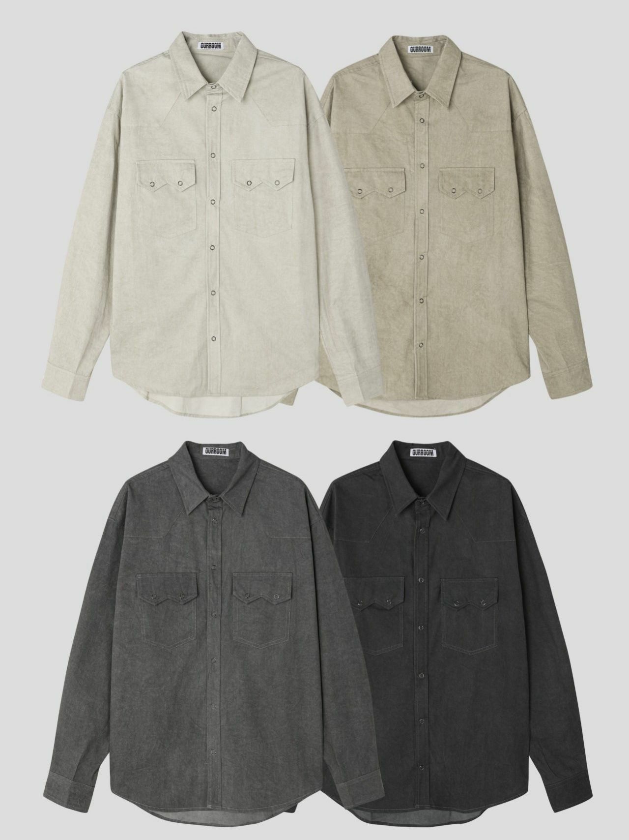 淨色長袖恤衫 OUR ROOM-050S