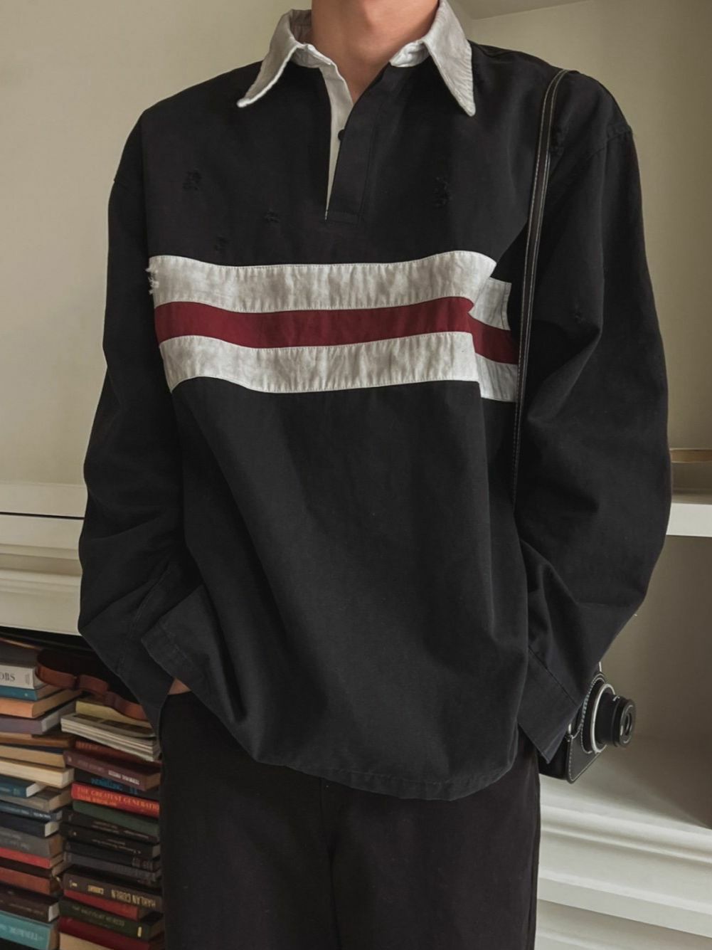 三間長袖PoloTee OUR ROOM-052T