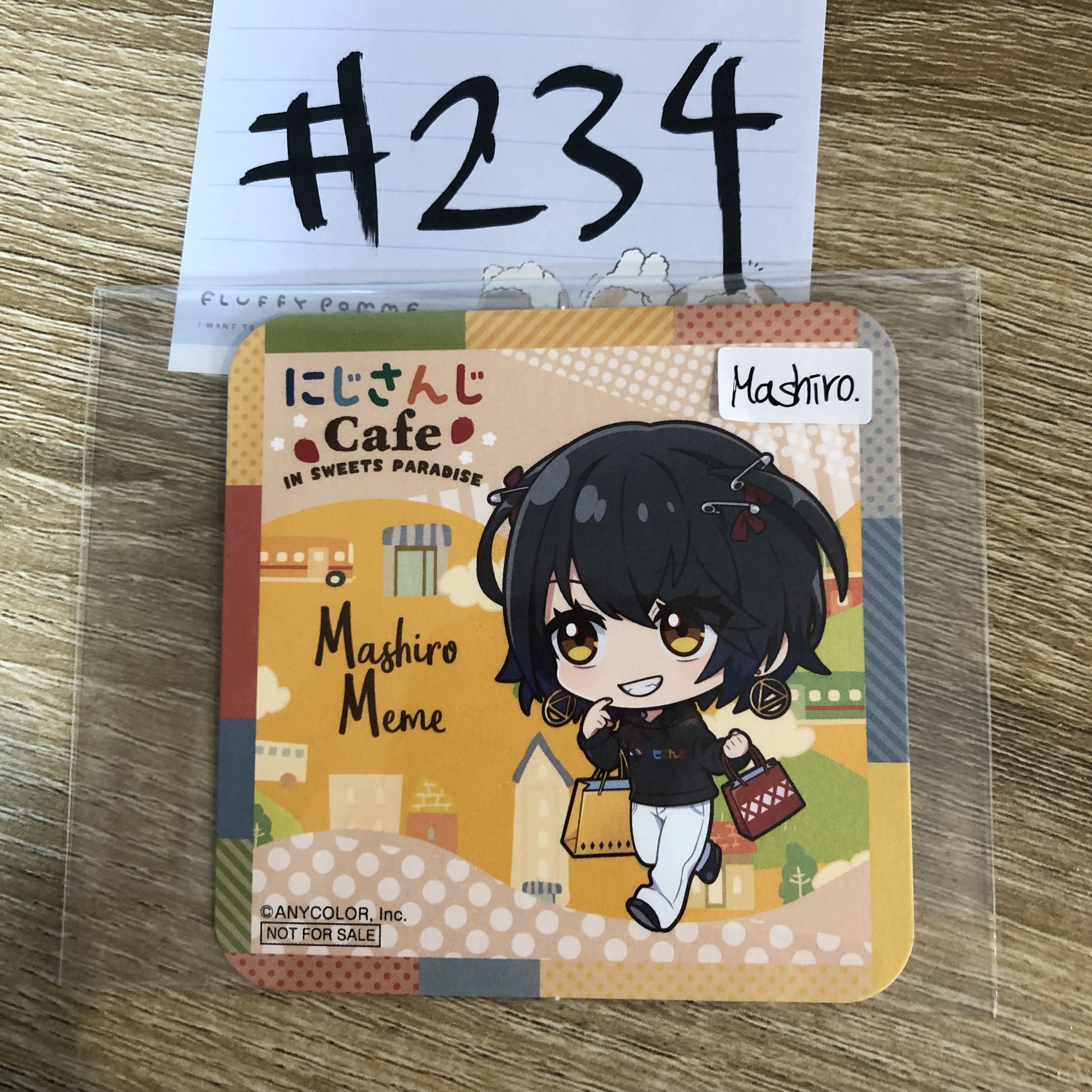 彩虹社 MASHIRO  杯墊#234