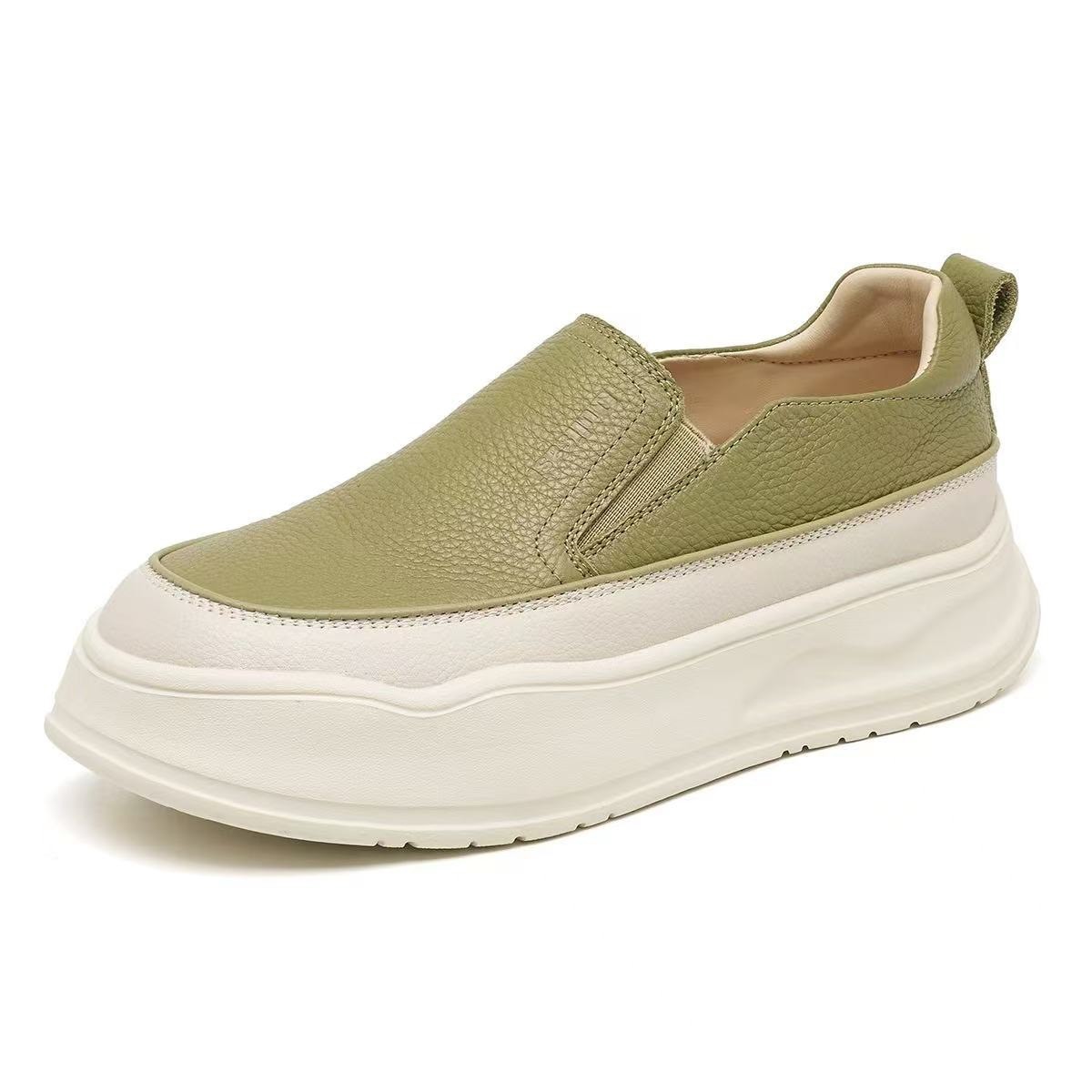 馬卡龍牛皮懶人鞋