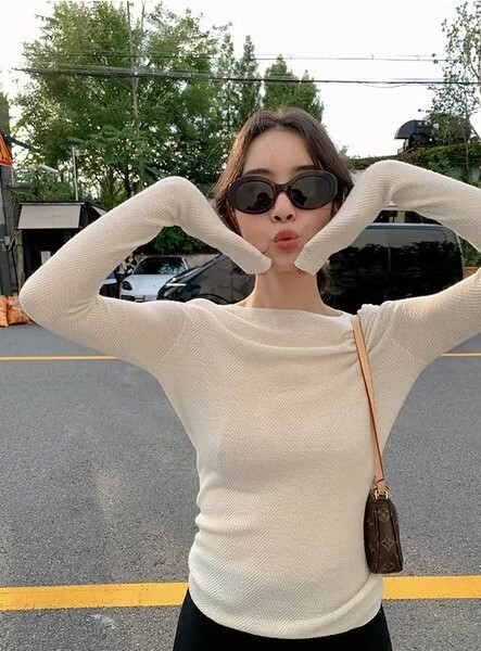 人字紋羊毛針織薄上衣(多色)