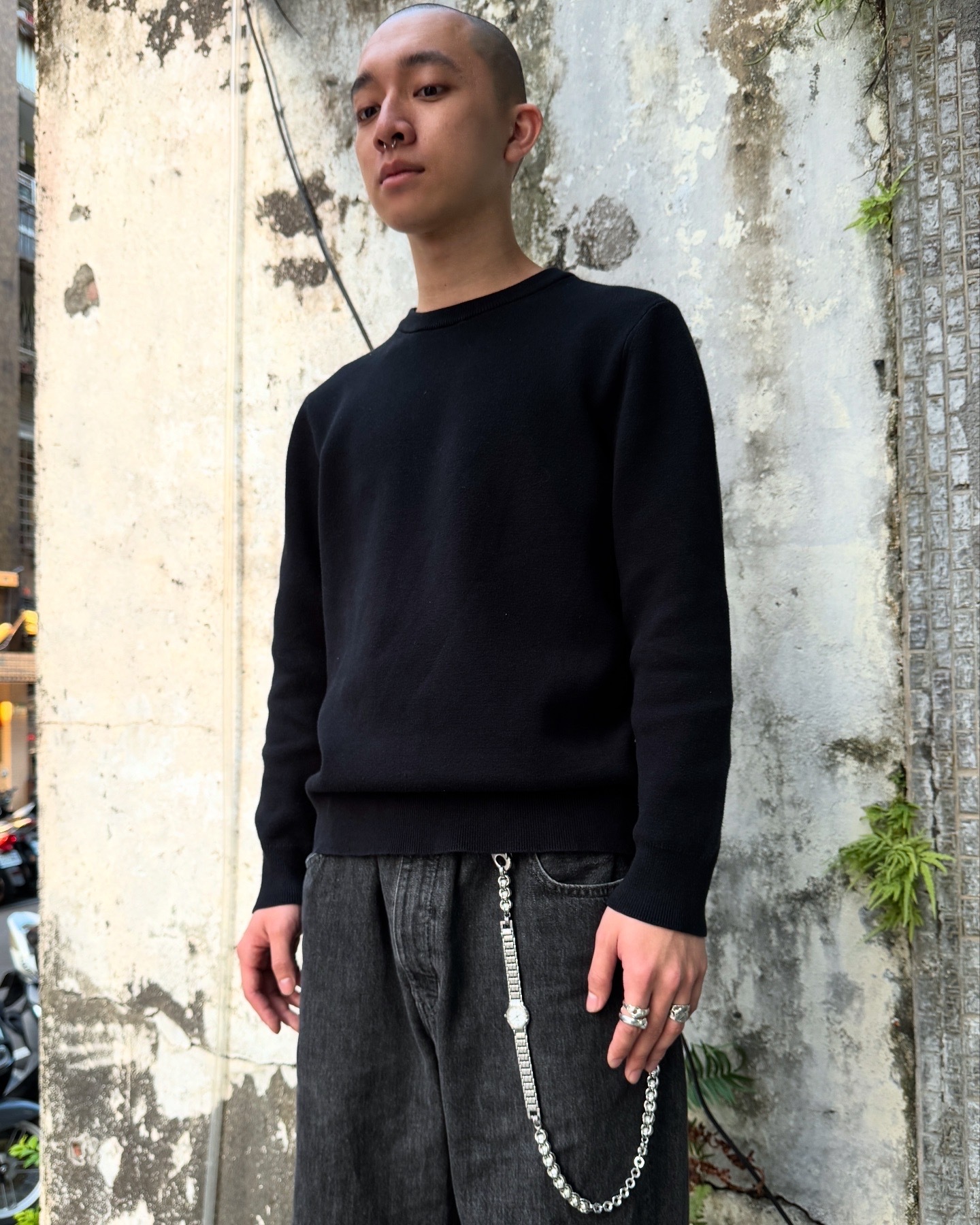 LEE:ZONG 珍珠款：主體不鏽鋼/鋁合金扣具/淡水珍珠