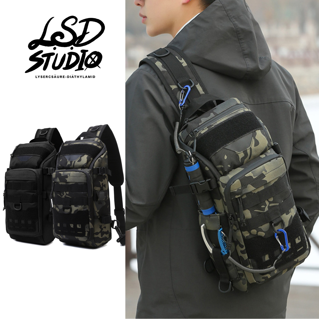 【BGYDH9】坦克系列-路亞重磅單肩包