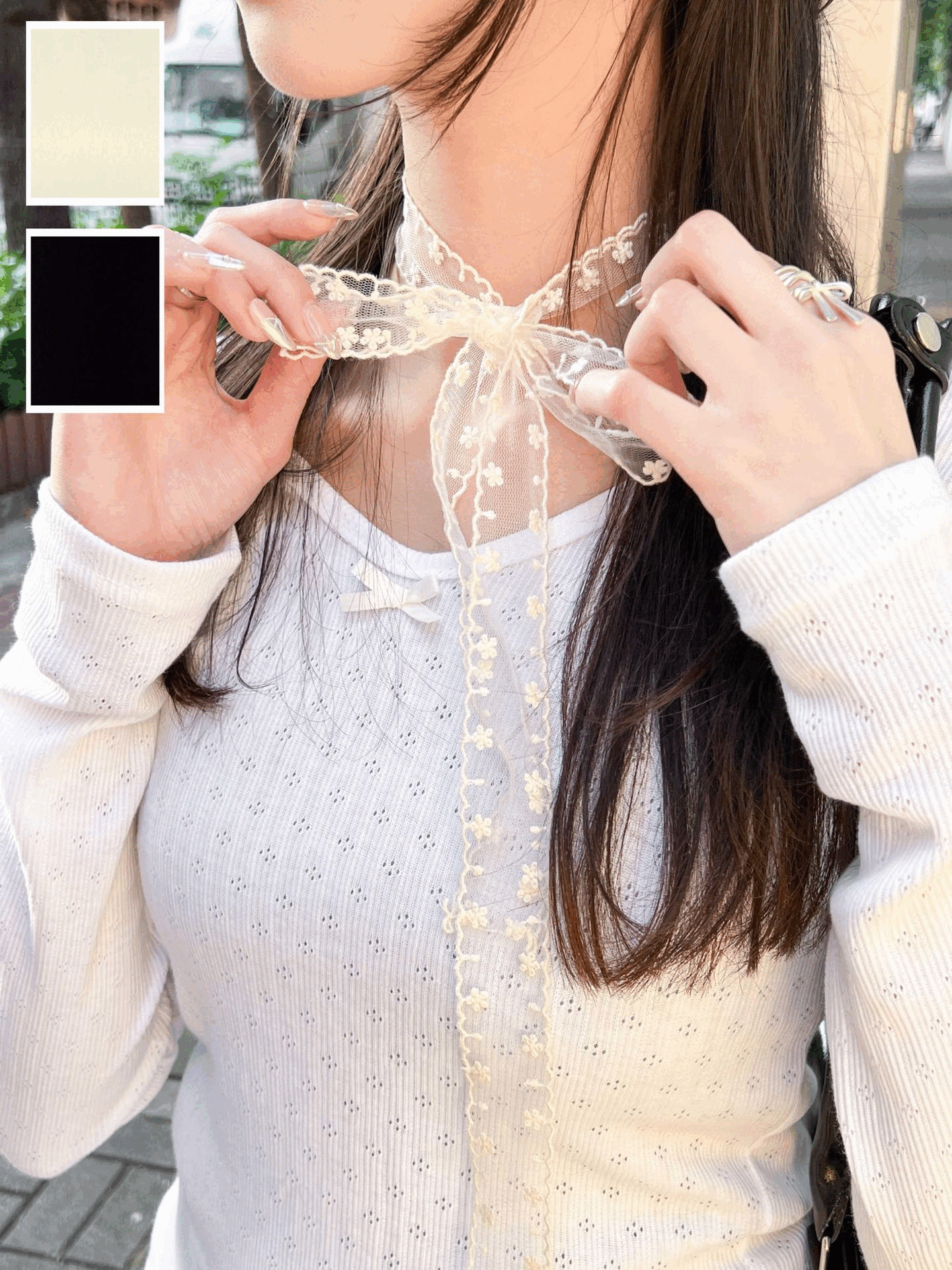 配搭加分必備～超美蕾絲頸帶