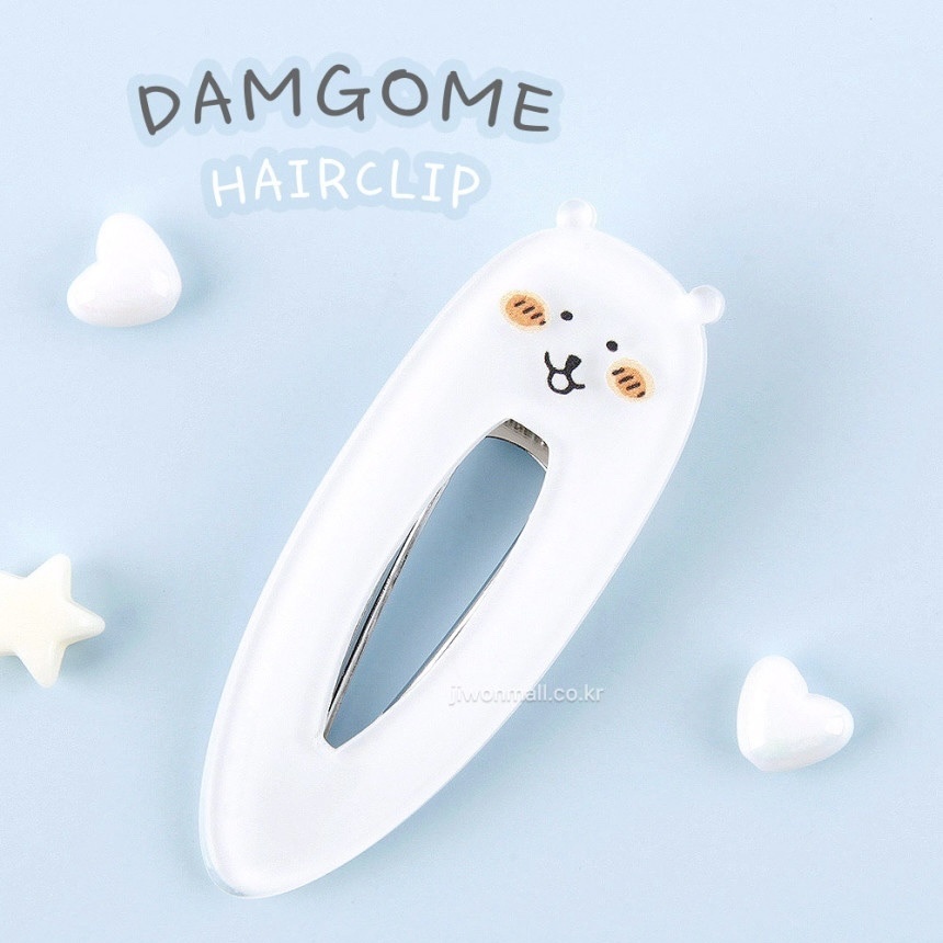 現貨｜韓國限定 白熊 長髮夾 單個 Hair Clip