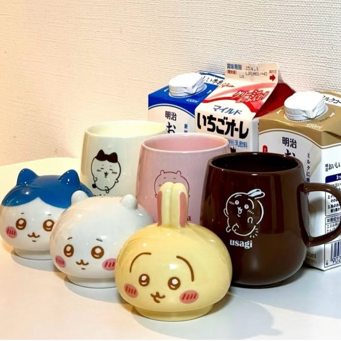 iSNEAKERS｜日本 Chiikawa 吉伊卡哇 牛奶馬克杯 大頭造型 景品