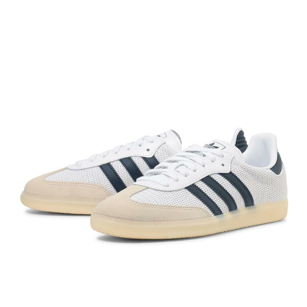Adidas Originals Samba OG 日本新款 米白海軍藍 鬆餅 編織 森巴 復古鞋 JH5633
