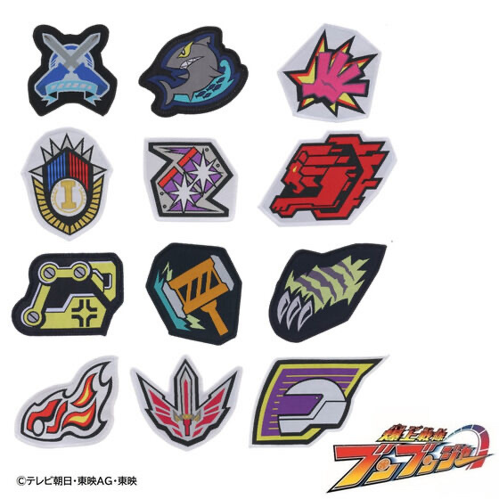 230295 Pbandai 預訂 2025/7月 爆上戦隊ブンブンジャー　ブンブンカーエンブレム　ワッペンセット（全4種）