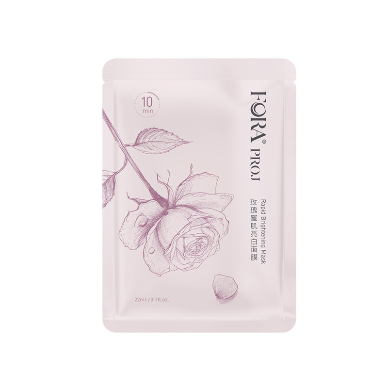 FORA PROJ ｜玫瑰蜜肌亮白面膜 22ml x 5pcs