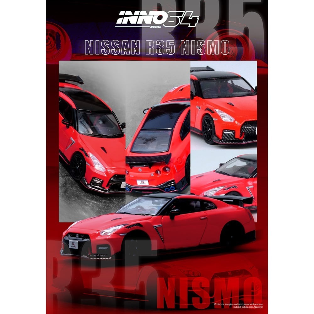 INNO64 NISSAN GT-R (R35) NISMO Red
