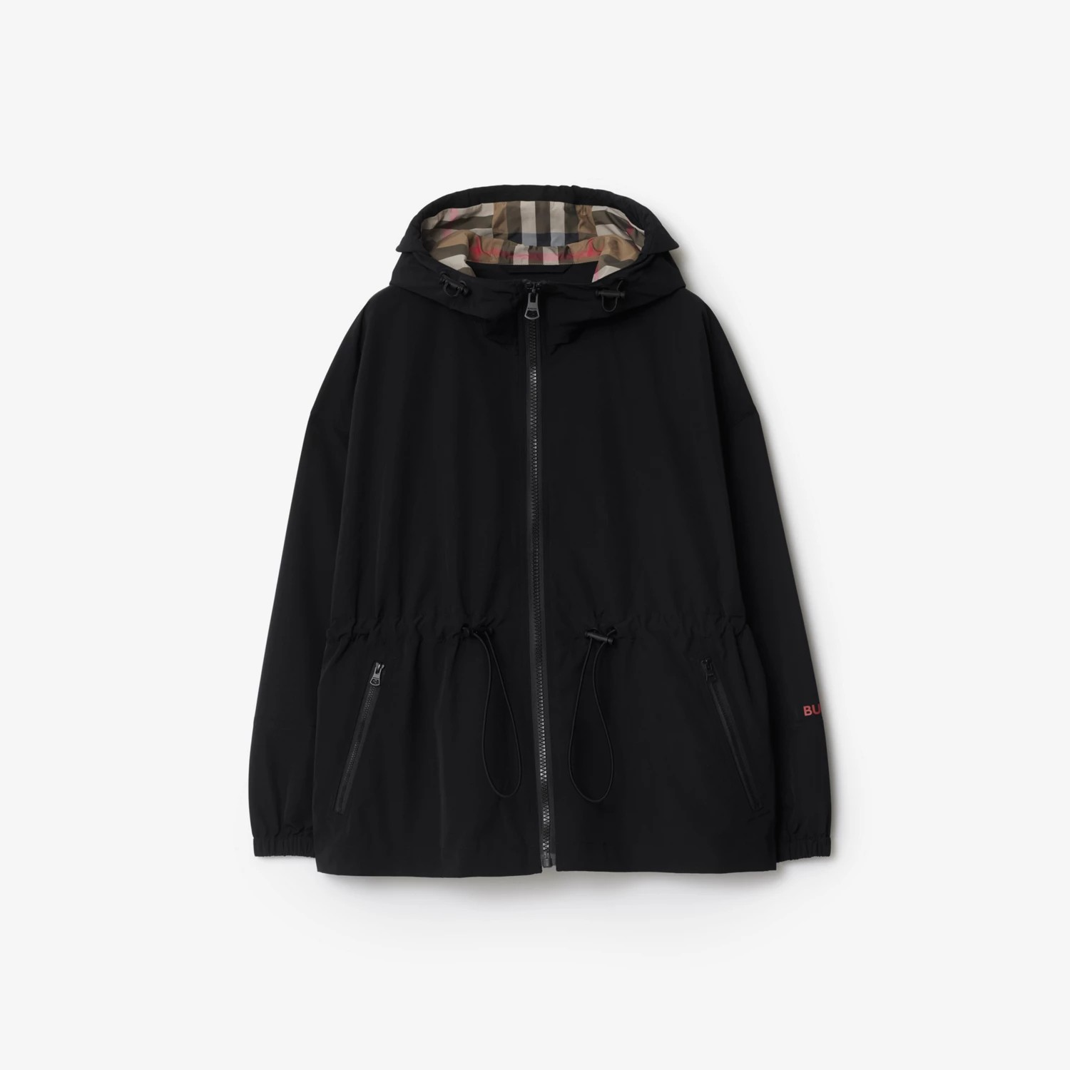 1BR0329-055 BURBERRY Lightweight Jacket in Frosted Vanilla Black #80842581 (C-EU-E)