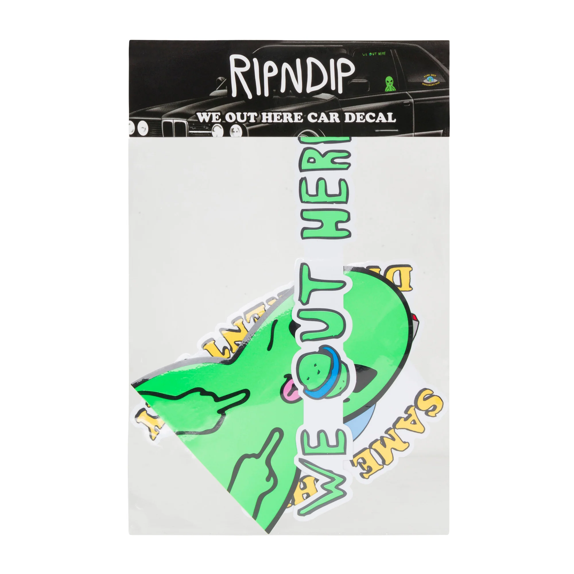 WE OUT HERE CAR STICKER PACK BY RIPNDIP