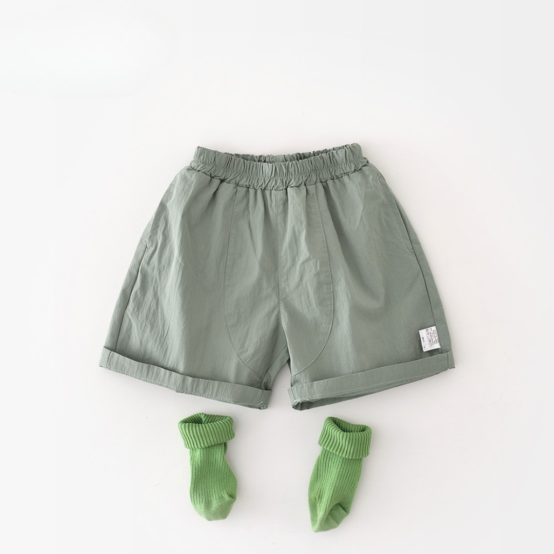 25 夏 纯色工裝短褲