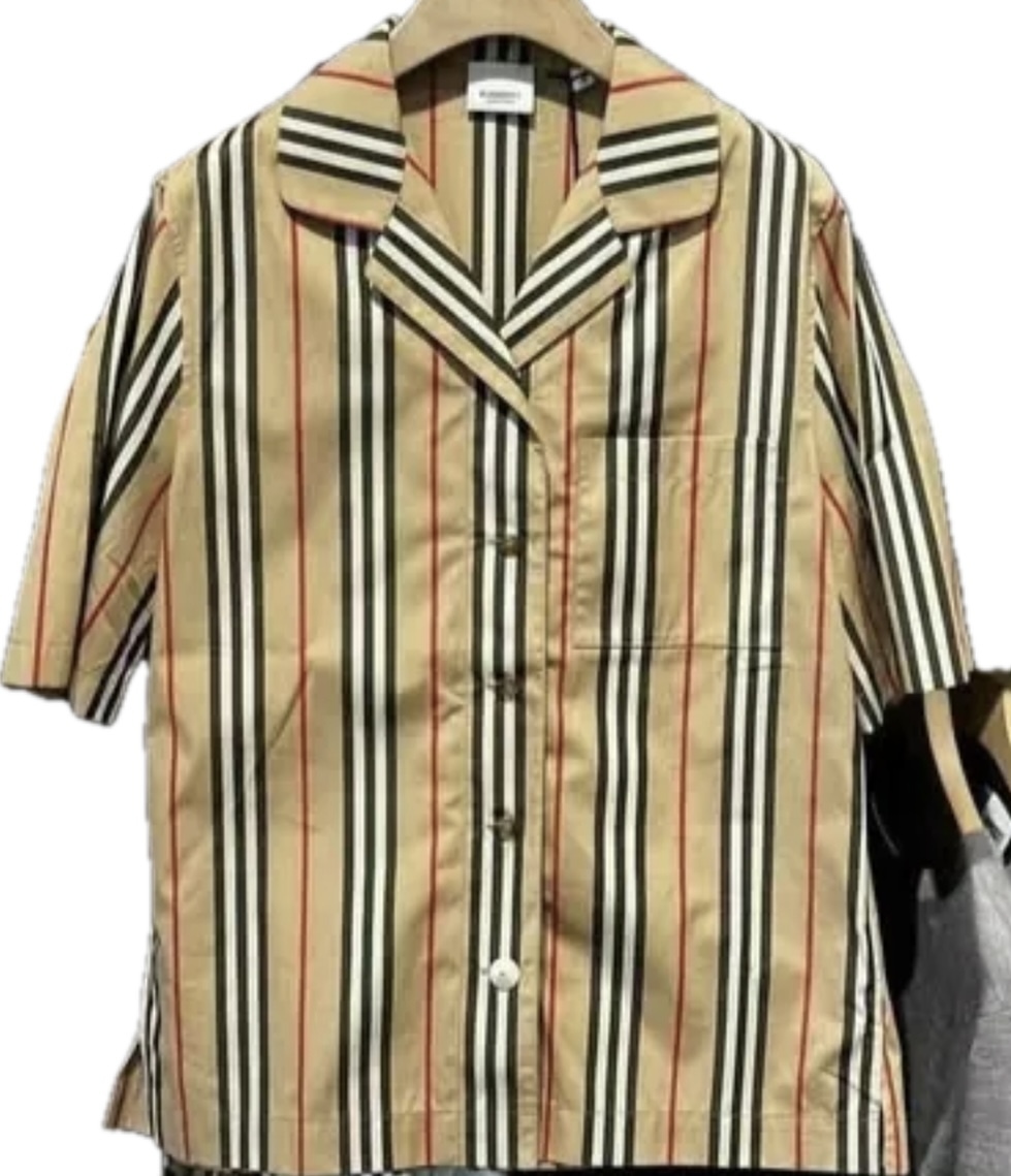 1BR0329-022 BURBERRY Heck Shirt Beige #80843191 (C-EU-E)
