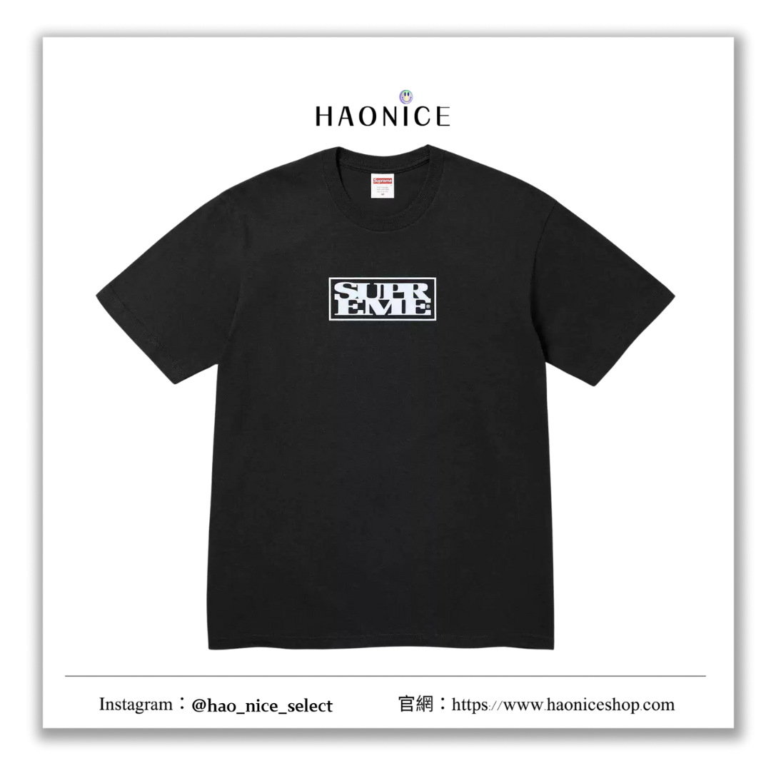 【HAO NICE 】美國🇺🇸街頭潮流Supreme 25SS 春夏新款 Connect Tee 胸前字母 方塊Logo 純素色百搭短T🔥
