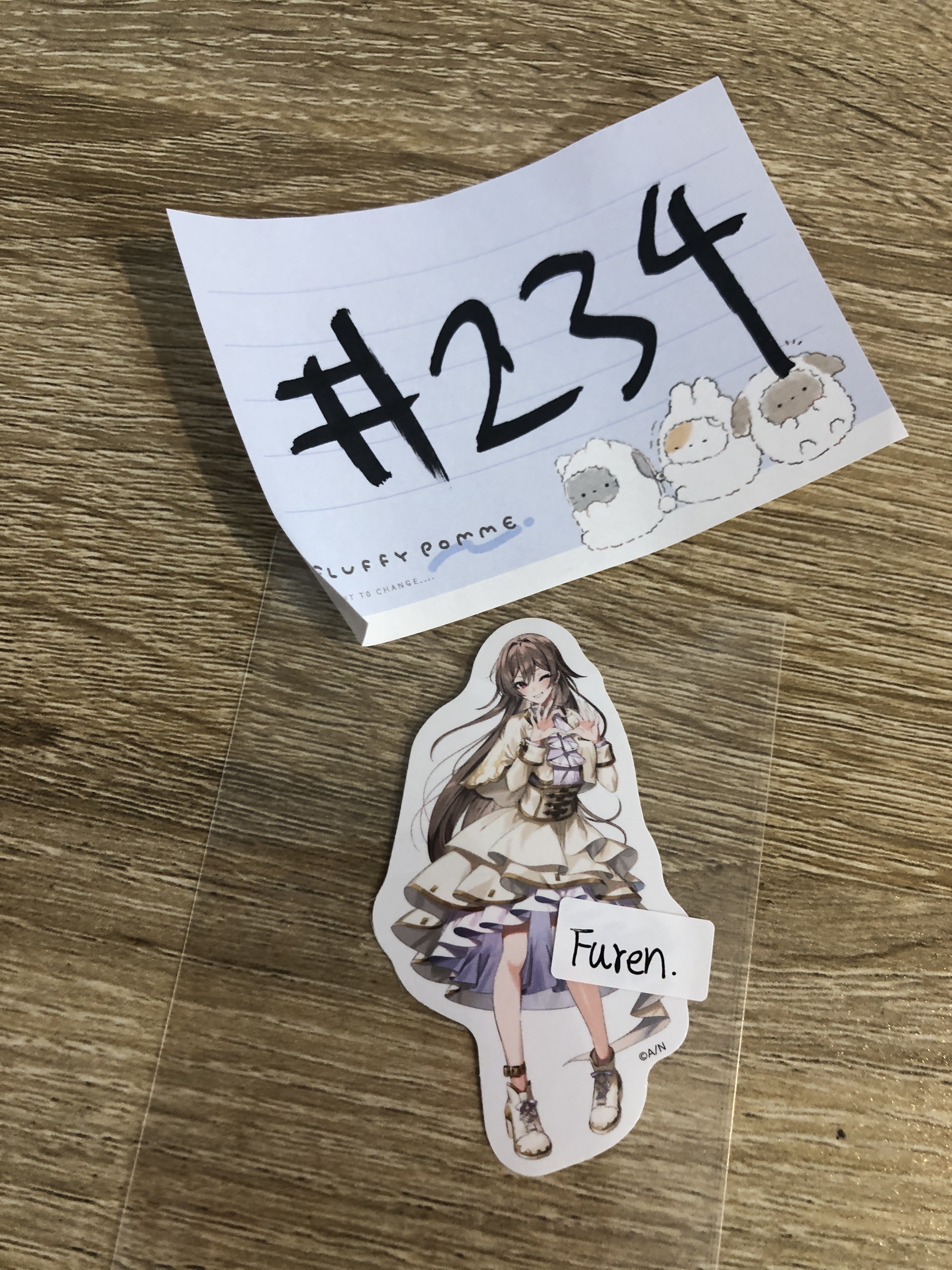 彩虹社  FUREN 貼紙#234