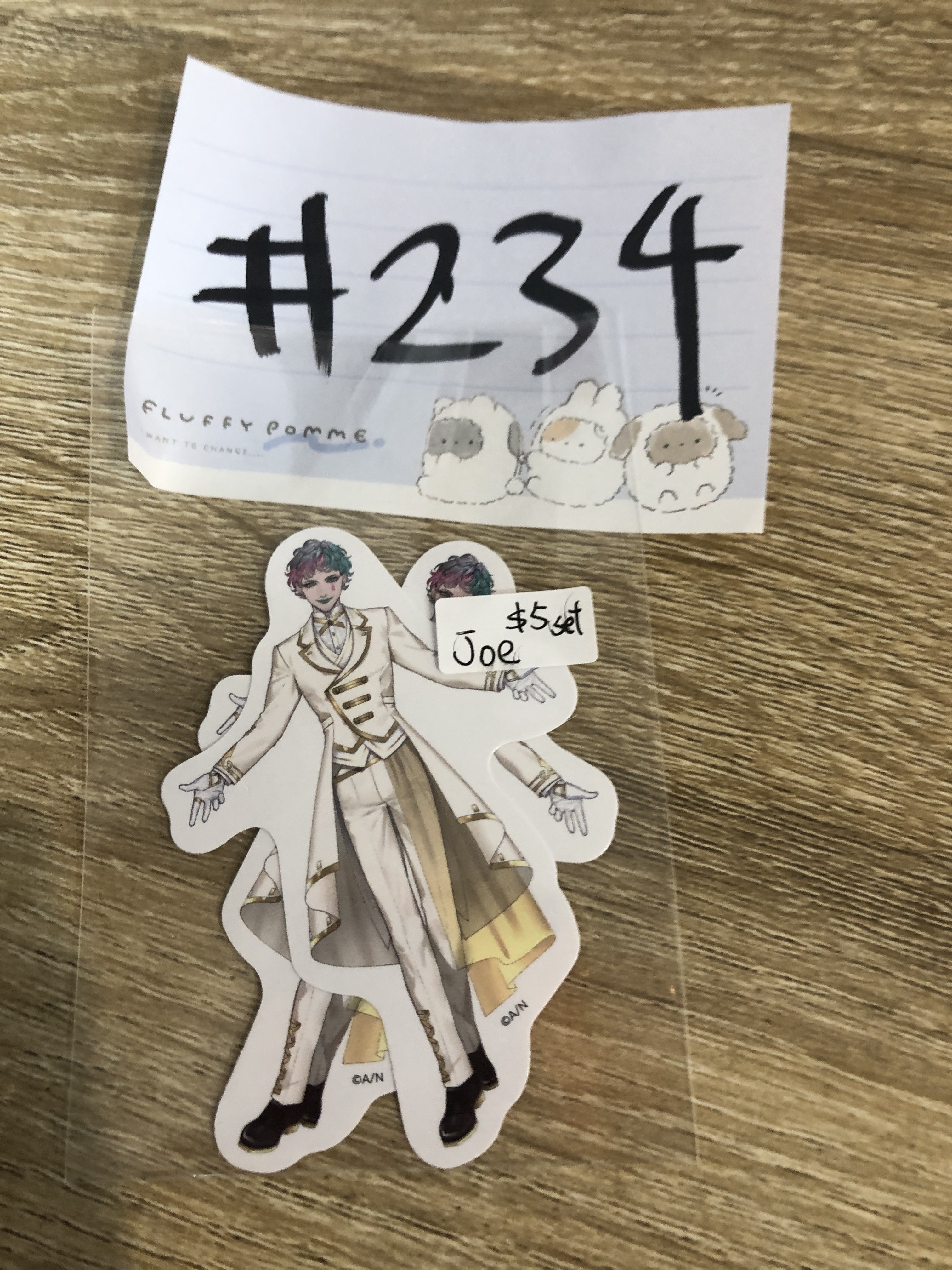 彩虹社  JOE 貼紙 SET#234