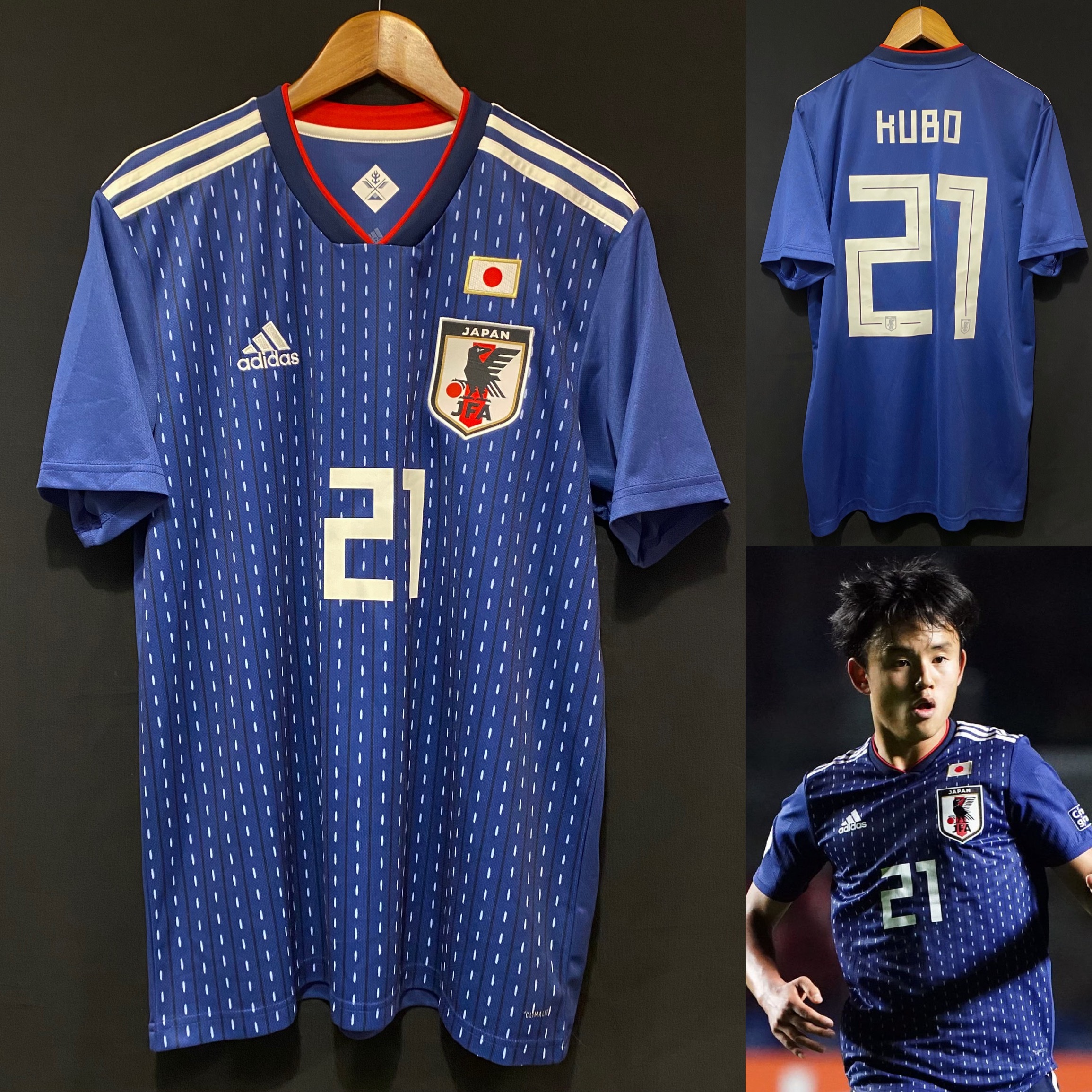 (全新有牌) 日本隊 2018-2020 Adidas 主場球衣 #21 KUBO