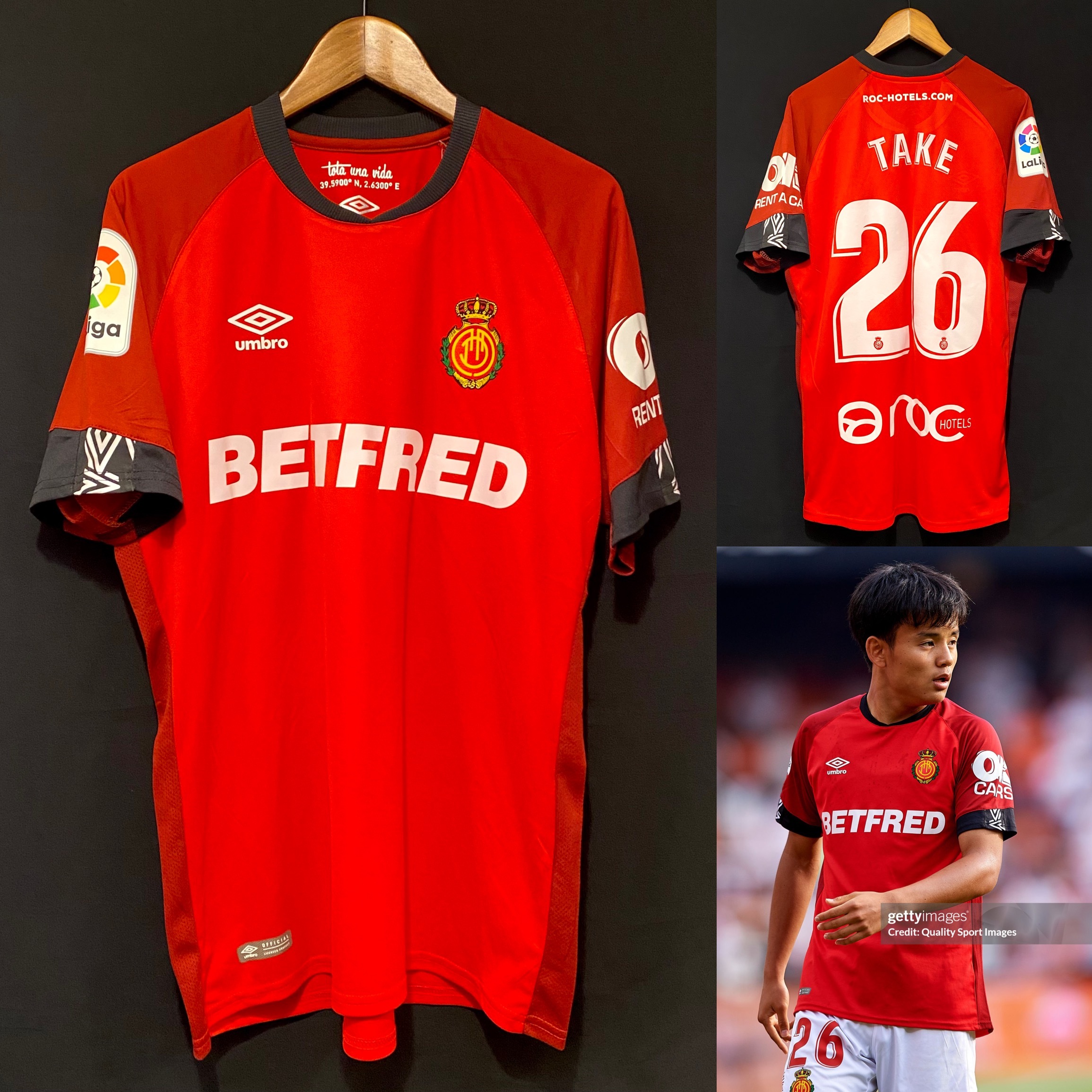 (BNWT) RCD Mollorca 2019 Umbro Home Shirt #26 TAKE