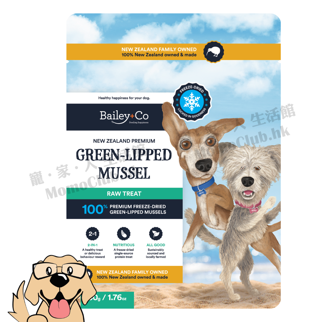 Bailey+Co - 凍乾原隻綠唇貽貝 50g