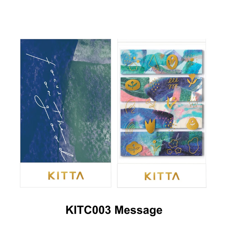 訊息_銀箔 拼貼款 隨身攜帶和紙膠帶 KITC003｜日本日本 KITTA