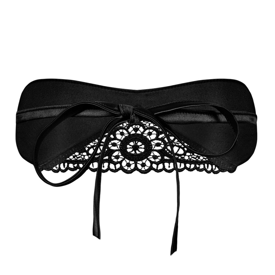 Obsessive - Satinia mask - black