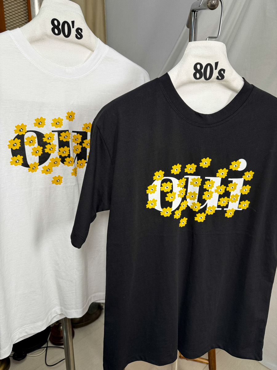 【5折起 Summer Sale】花花 OUI TEE【不設退換】【因SUMMER SALE訂單較多，需要7-10個工作天才安排出貨】