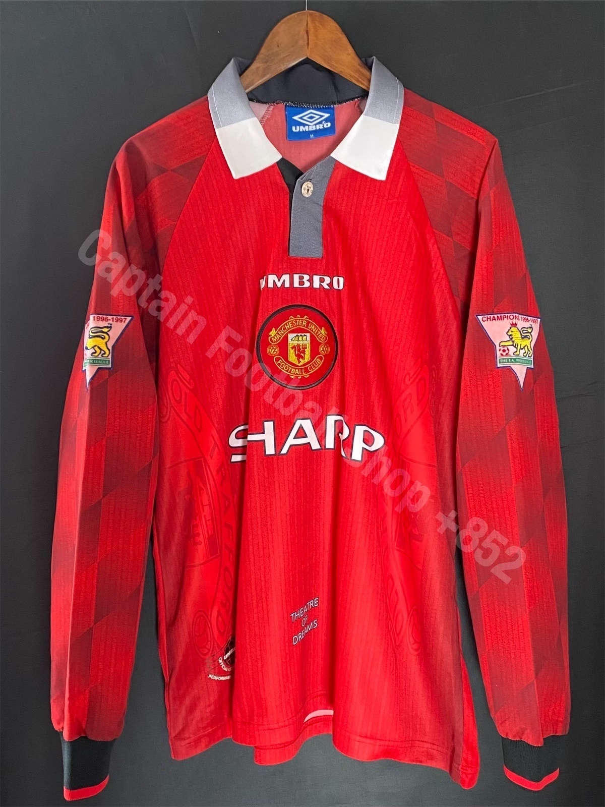 曼聯 1996-1998 Umbro 主場長袖球衣 #7 BECKHAM