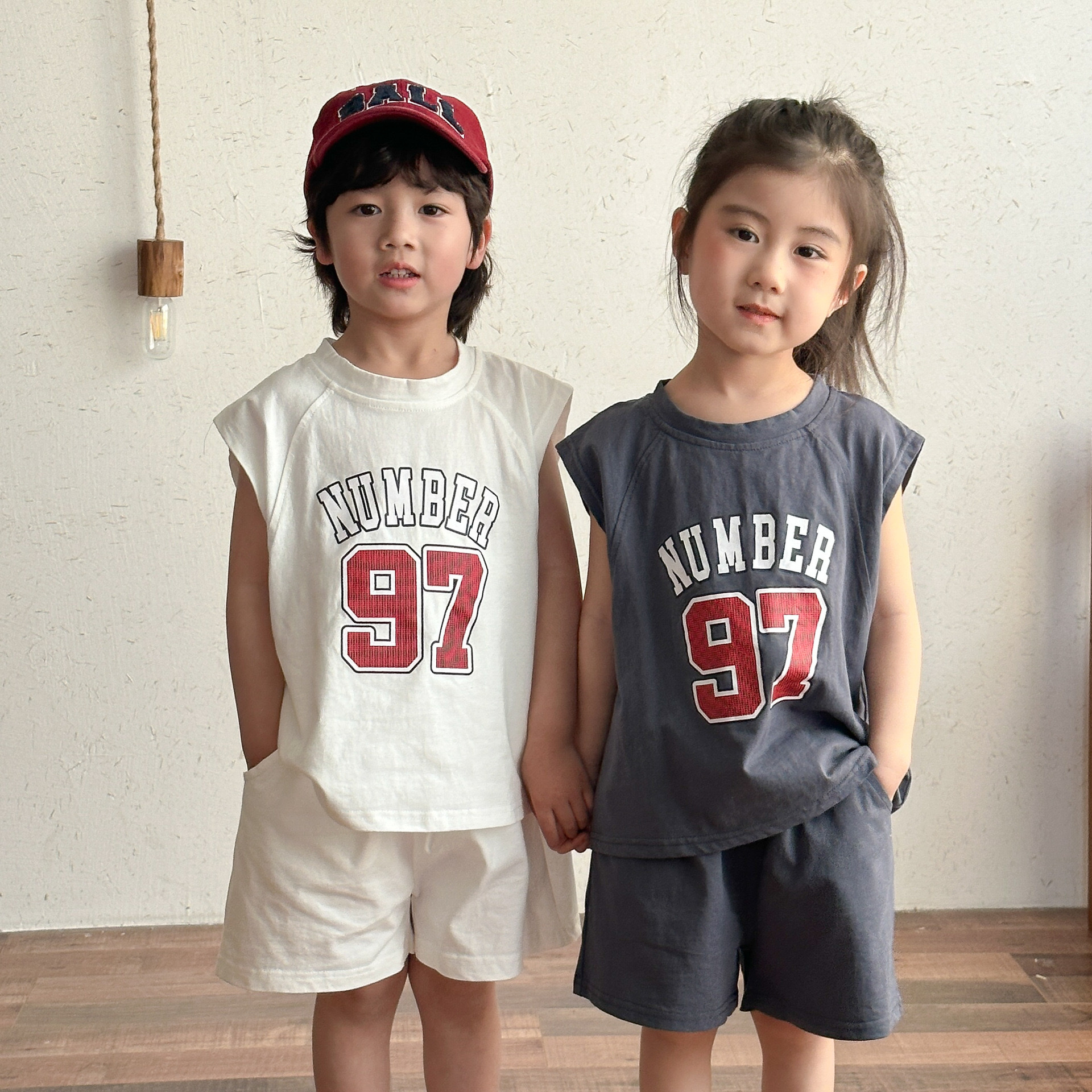 純棉運動感數字97套裝