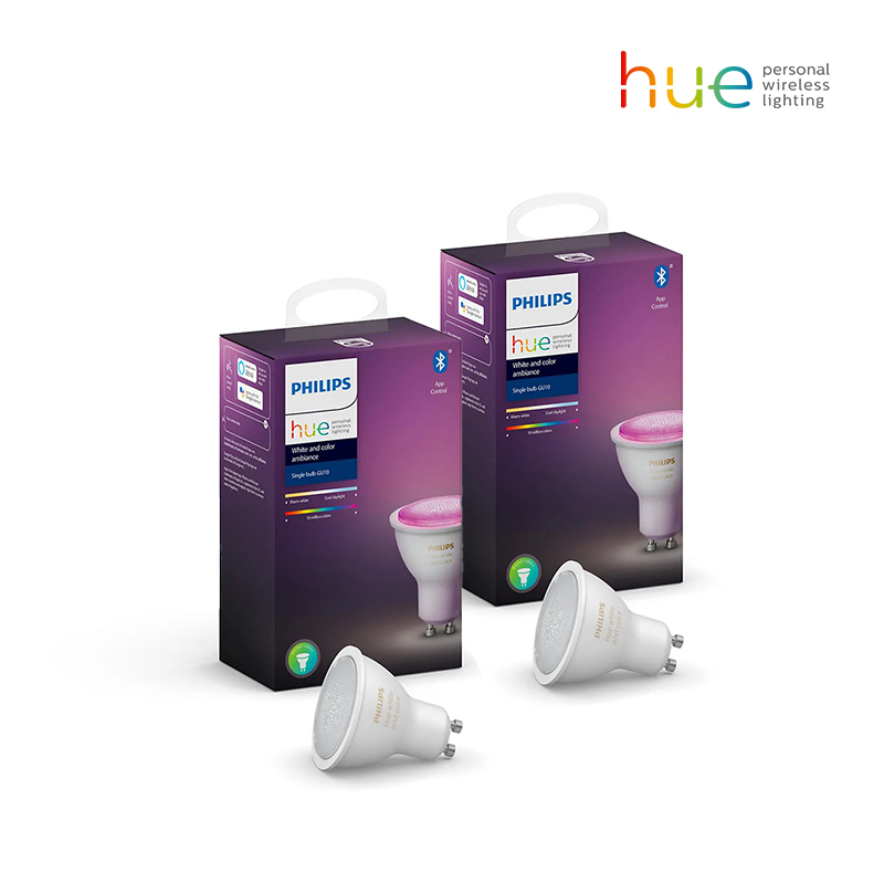 【Bundle Offer】2 Units of Hue GU10 Color Ambiance Single Bulb 5.7W