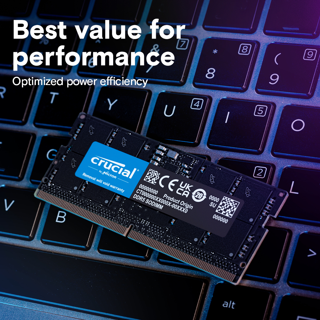 Crucial SO-DIMM DDR5 16GB/32GB/48GB/64GB