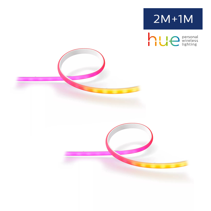 【Bundle Offer】Hue Gradient Lightstrip Base (2M) & Hue Gradient Lightstrip Extension (1M)