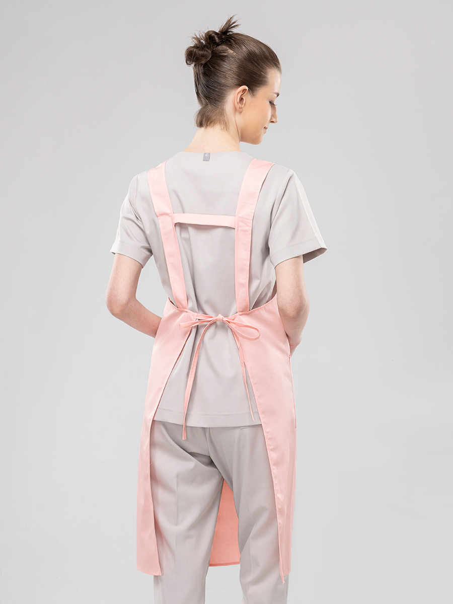 【 F608-A0 】防潑水圍裙-F防潑水布-寶寶粉