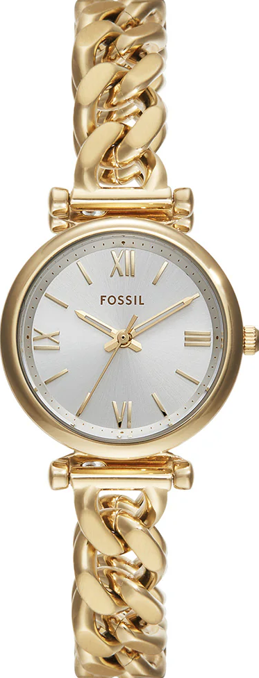 萬年鐘錶 - Fossil    Carlie 優雅羅馬時刻手鍊式不鏽鋼錶帶女錶 ES5329 錶徑28MM