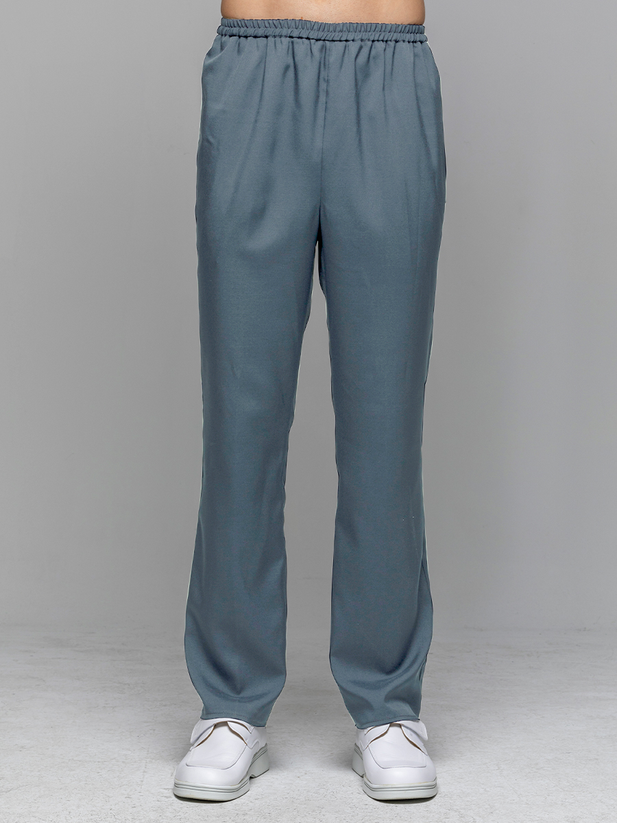 【 AS9081-W6 】男鬆緊長褲-ASV薄彈布-灰蒼藍