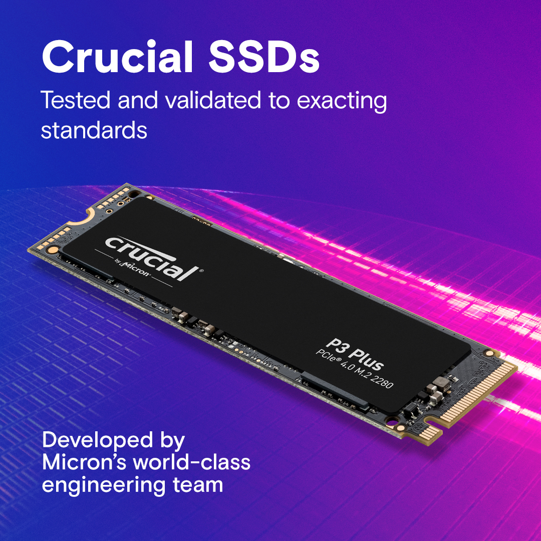 Crucial P3 Plus NVMe Gen4 SSD 1T/2T