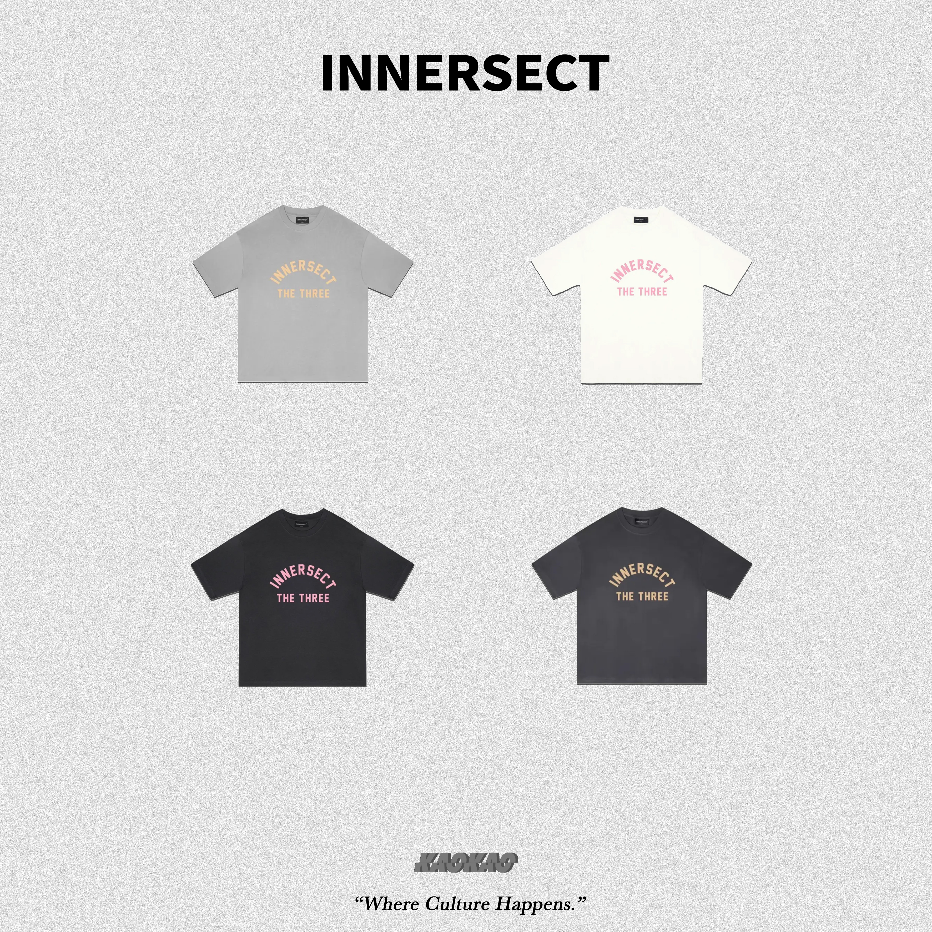 現貨 INNERSECT 三生萬物 拱型亮標Logo三點印花【INN24FWTTE252/244】