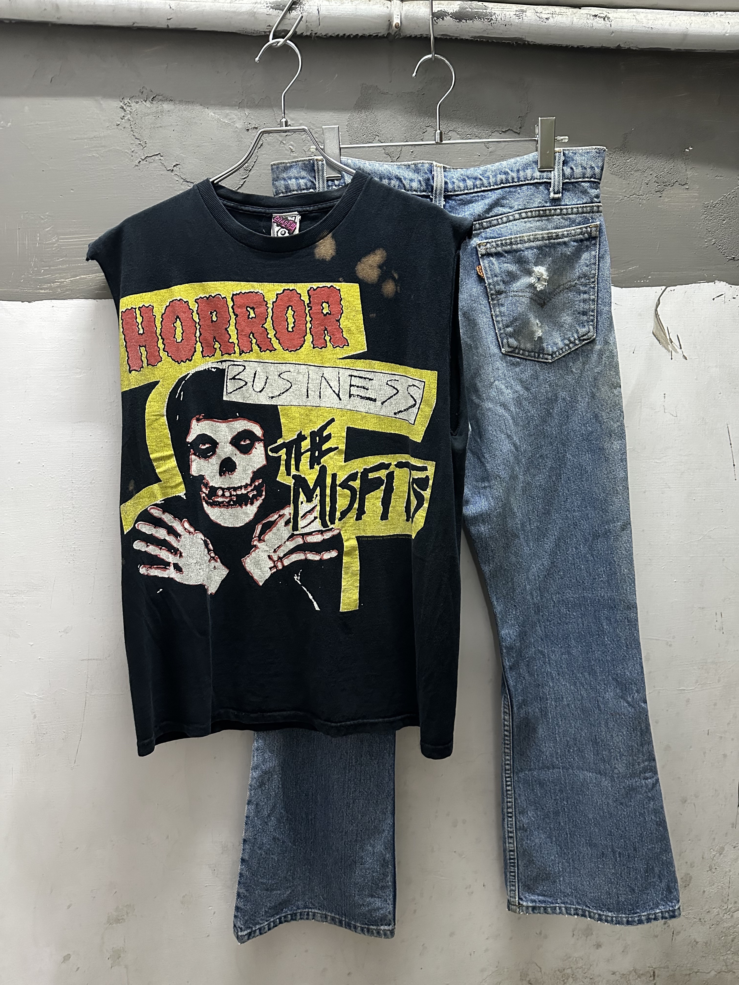 00s(2005) Misfits Print Tee *Cut Off