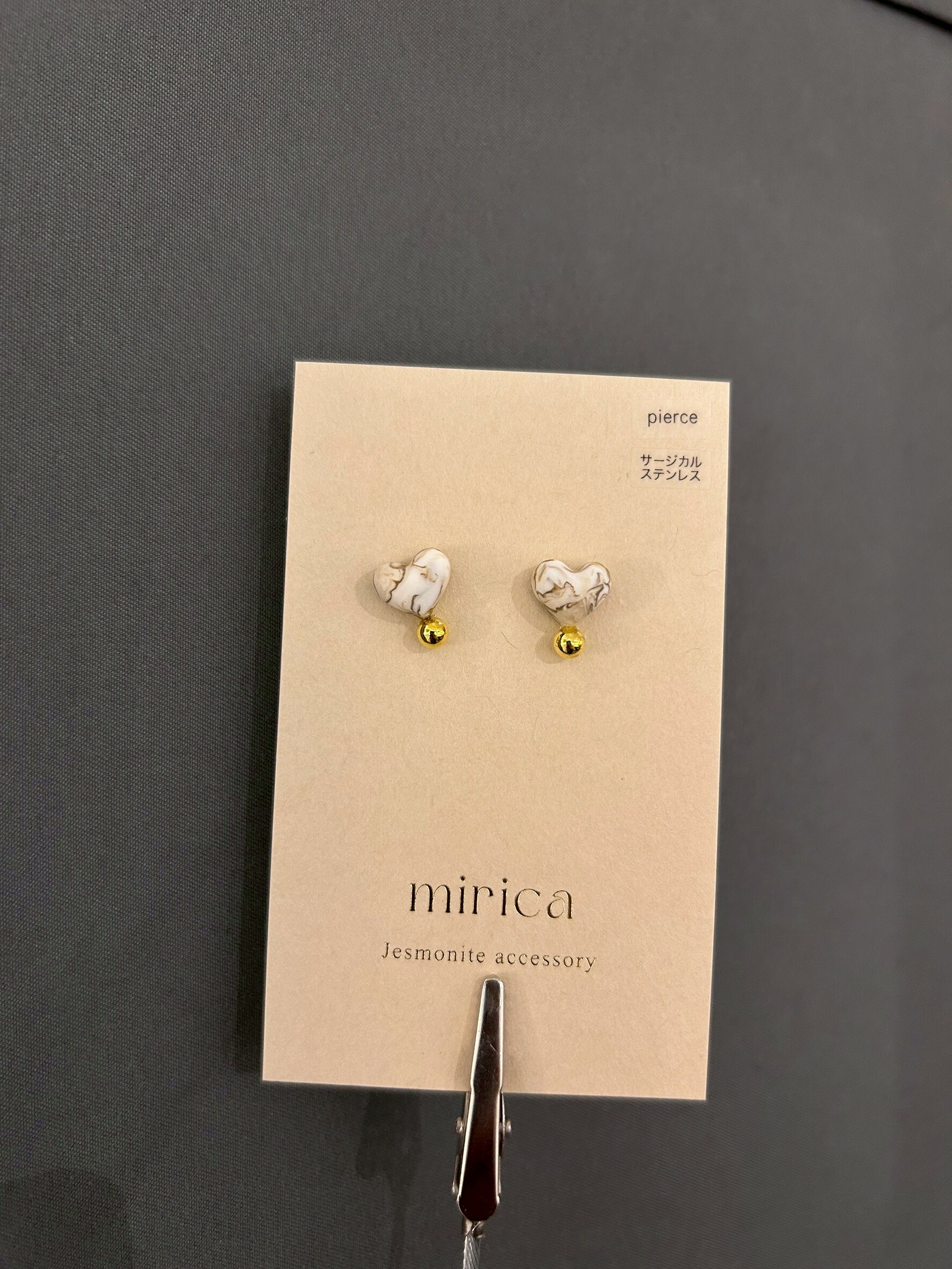 [mirica] 迷你愛心耳針 | NO.1