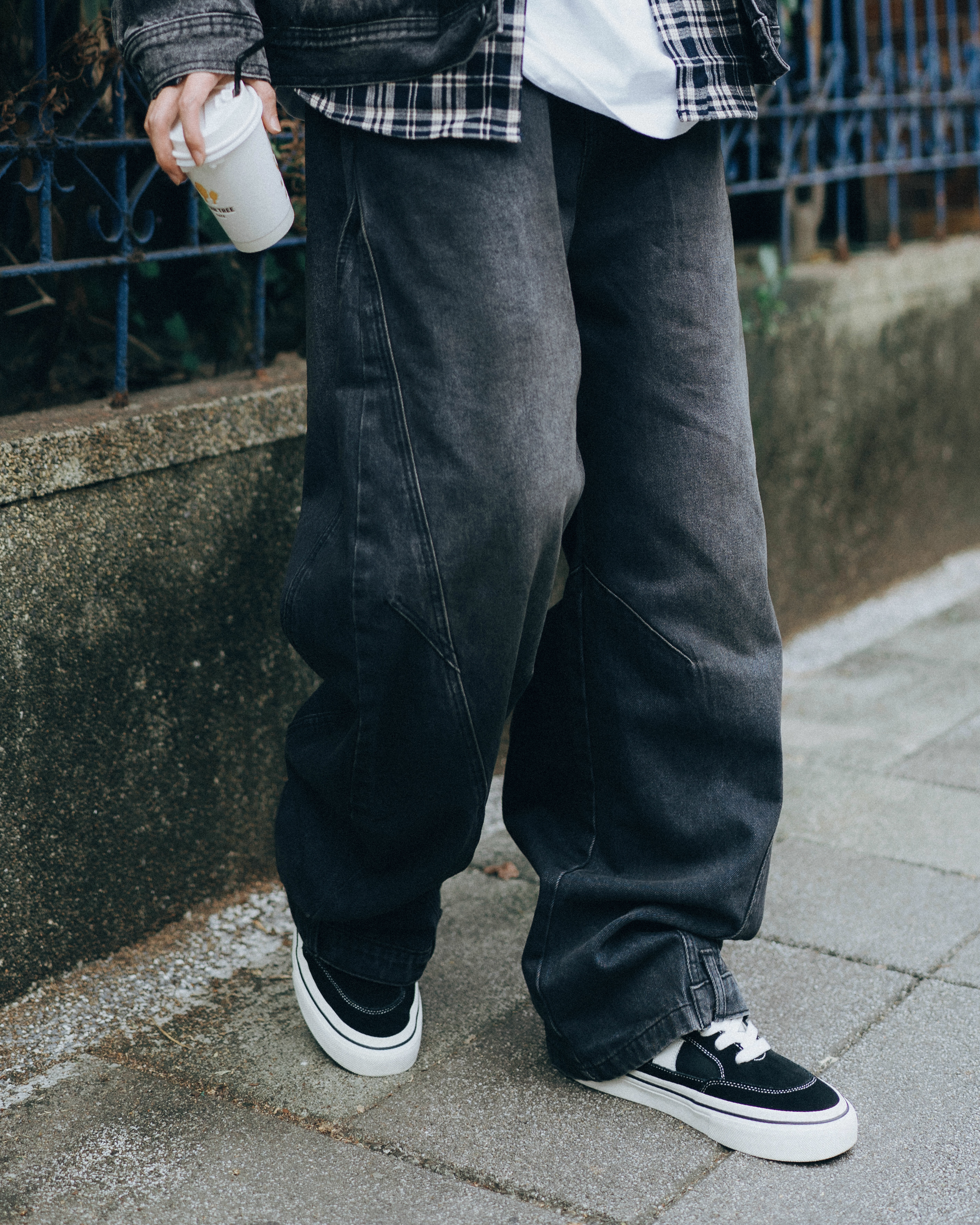 OurPick Wide Cargo Denim 寬版廓形反口袋牛仔褲 2色