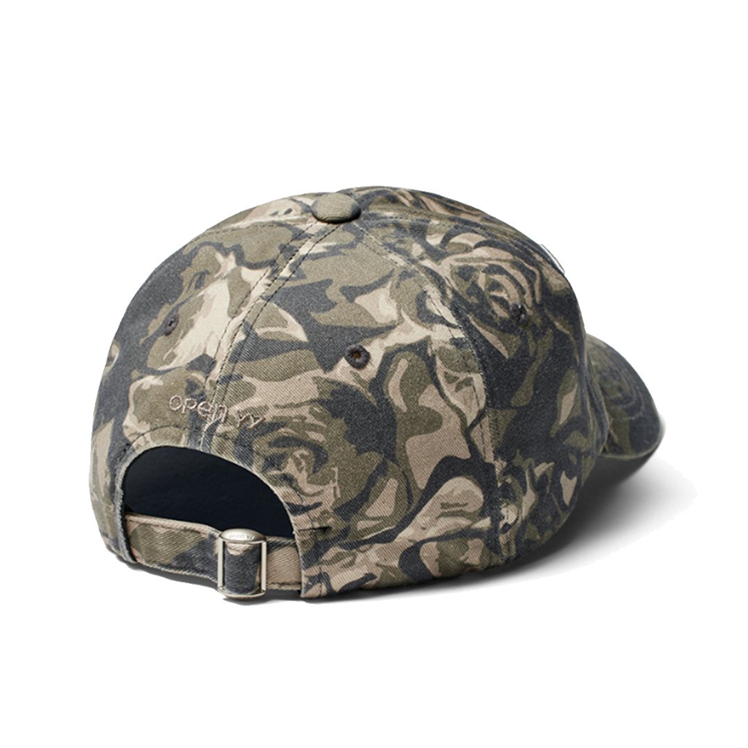 OPEN YY YY CAMO BALL CAP KHAKI 水洗老帽迷彩| FLOMMARKET