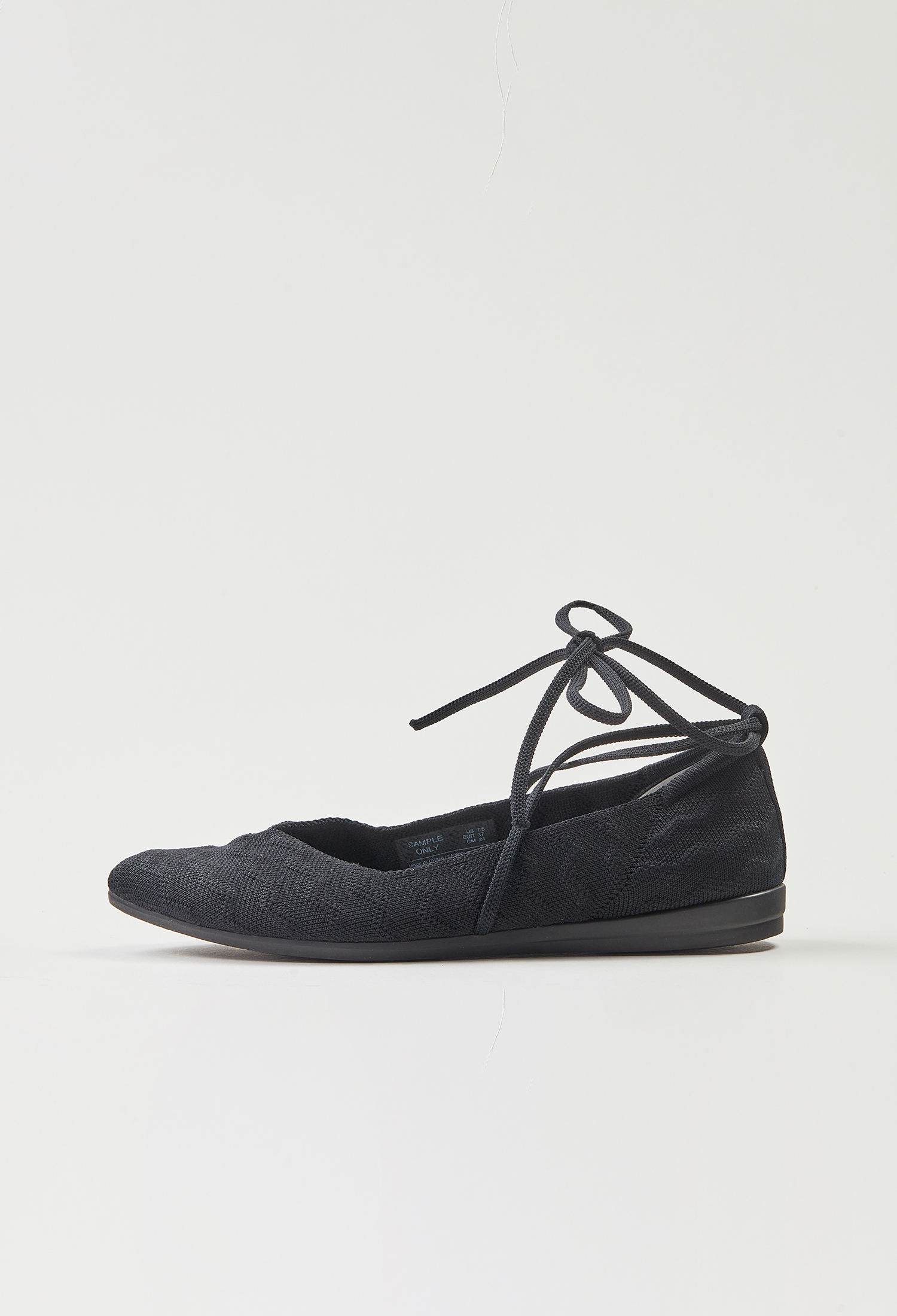 沙丘平底鞋 黑色山型紋