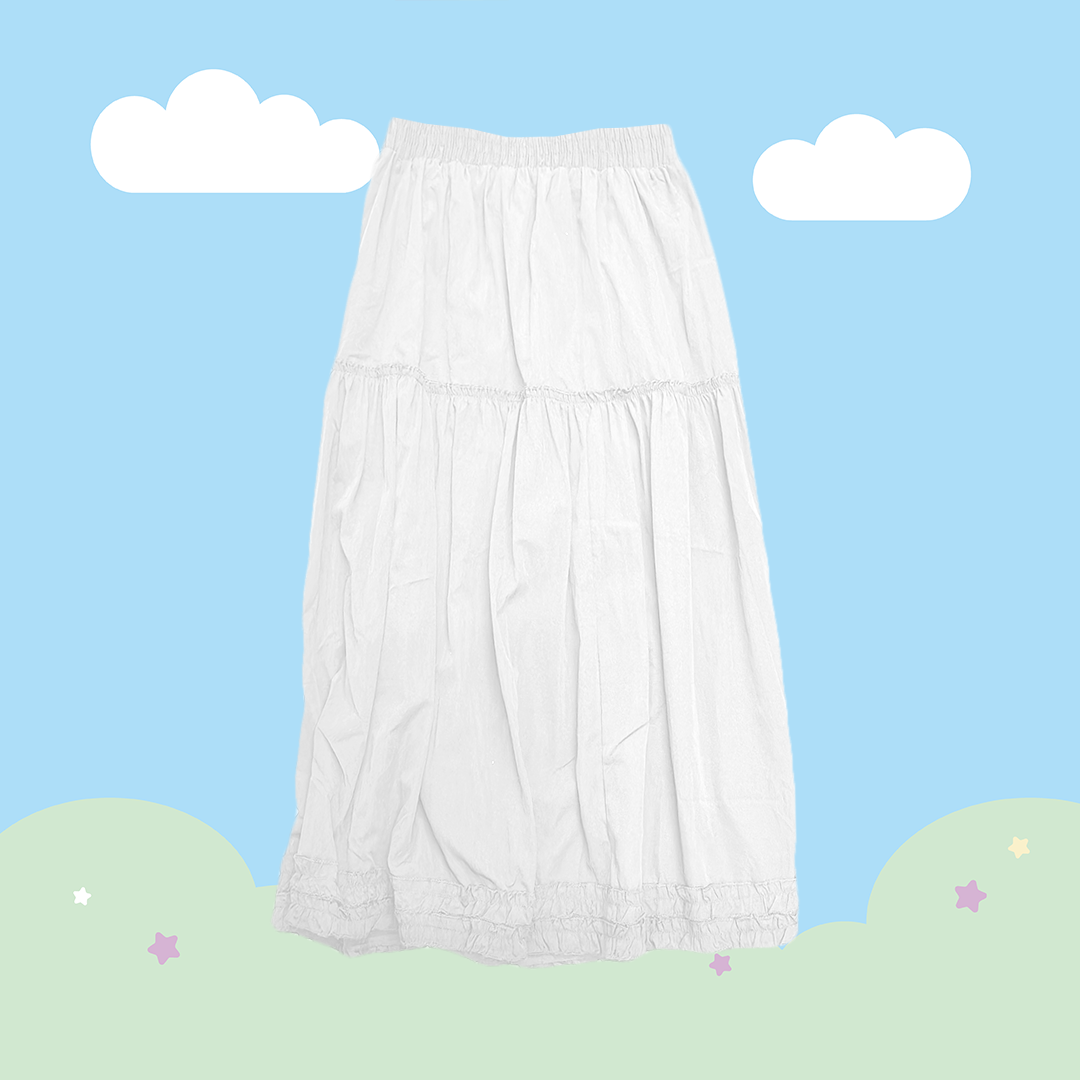 こ♡こ 荷葉邊皺摺長裙