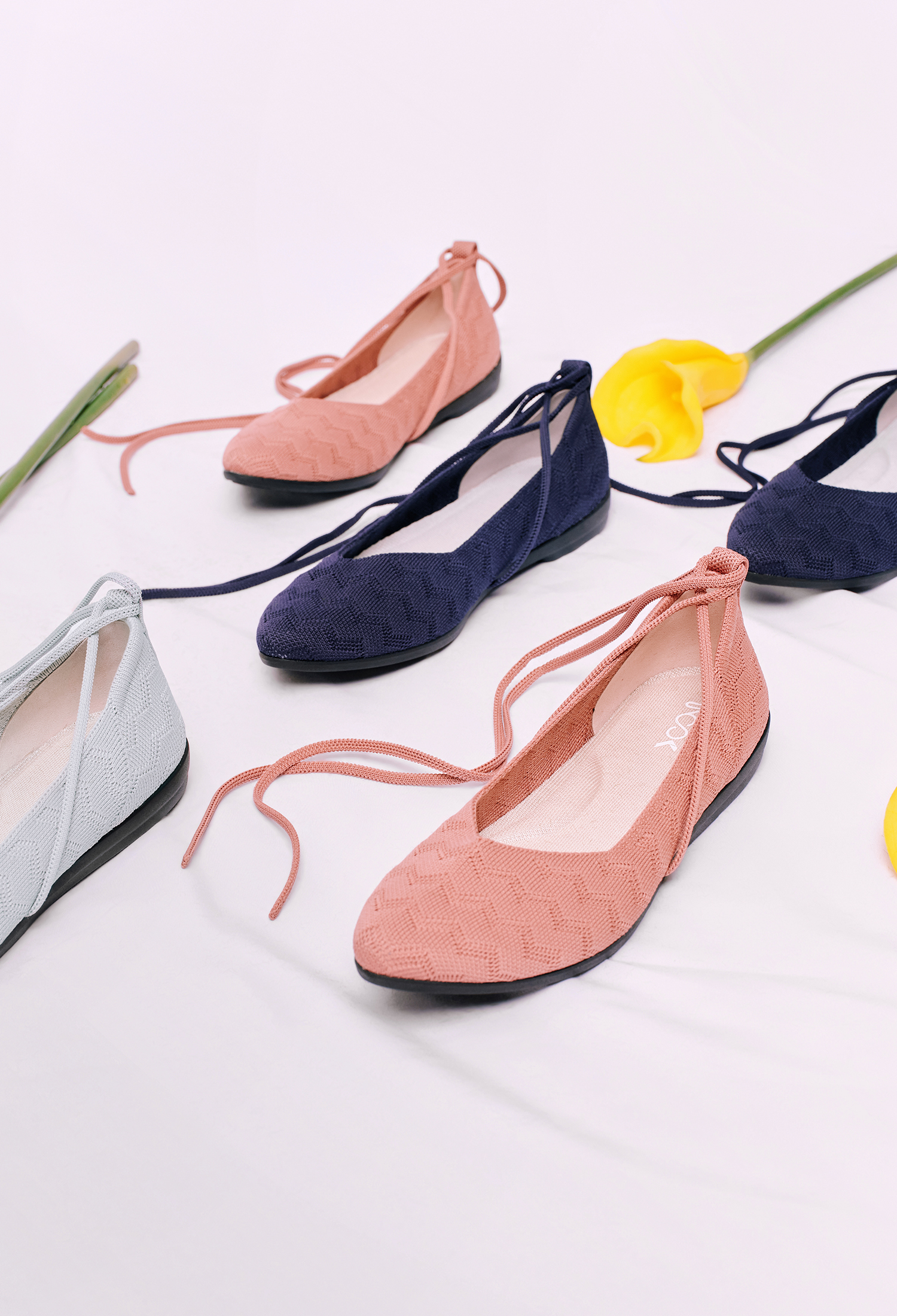 沙丘平底鞋 玫瑰粉