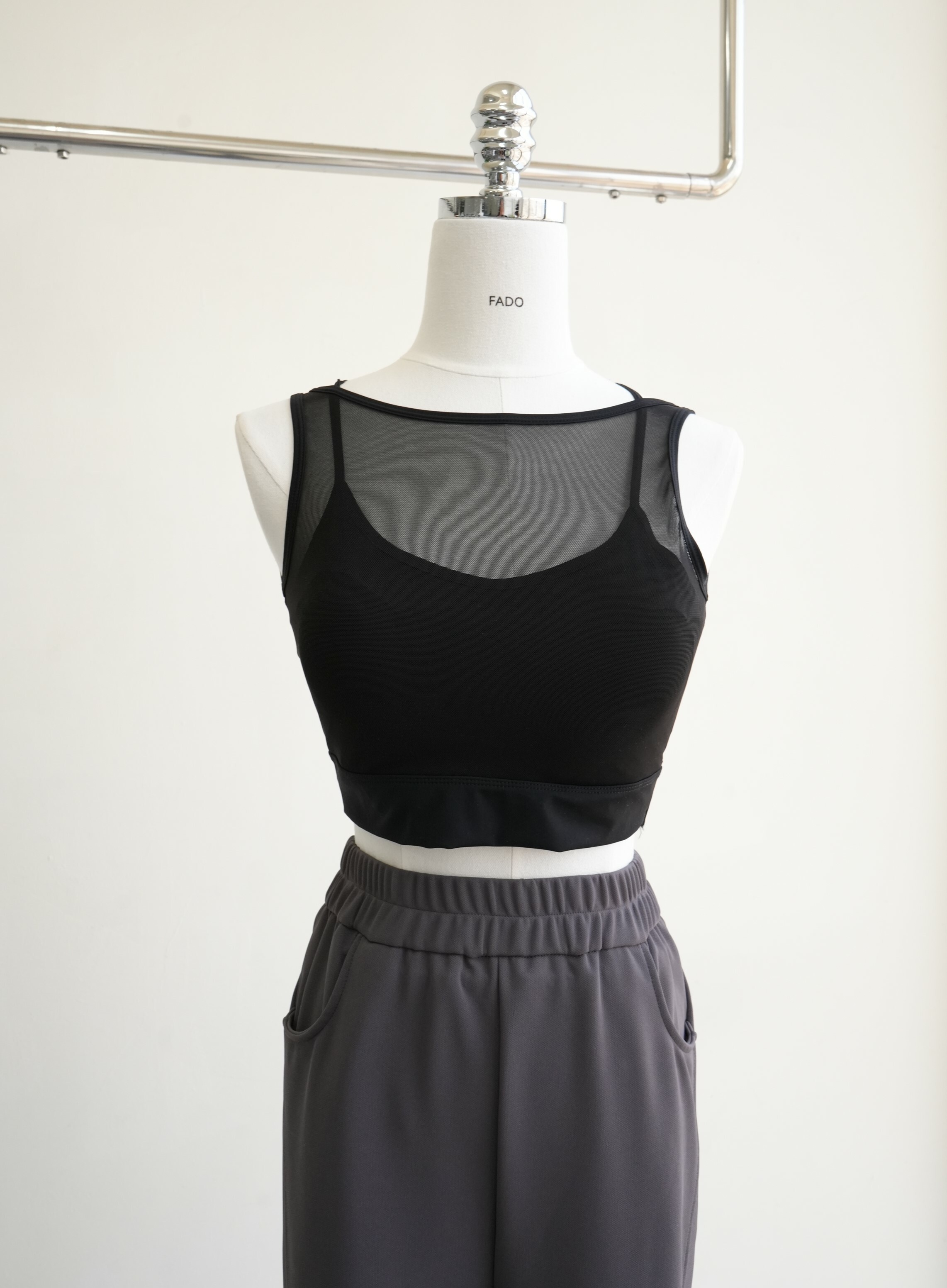 法朵Fado shop｜網紗美背造型背心 (有胸墊) 5263025