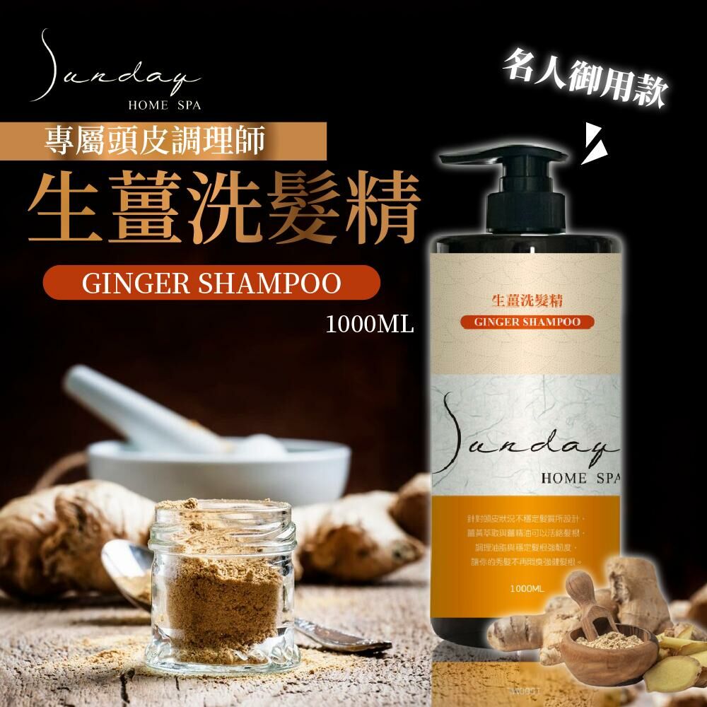 台灣 Sunday HOME SPA 生薑頭皮調理洗髮精