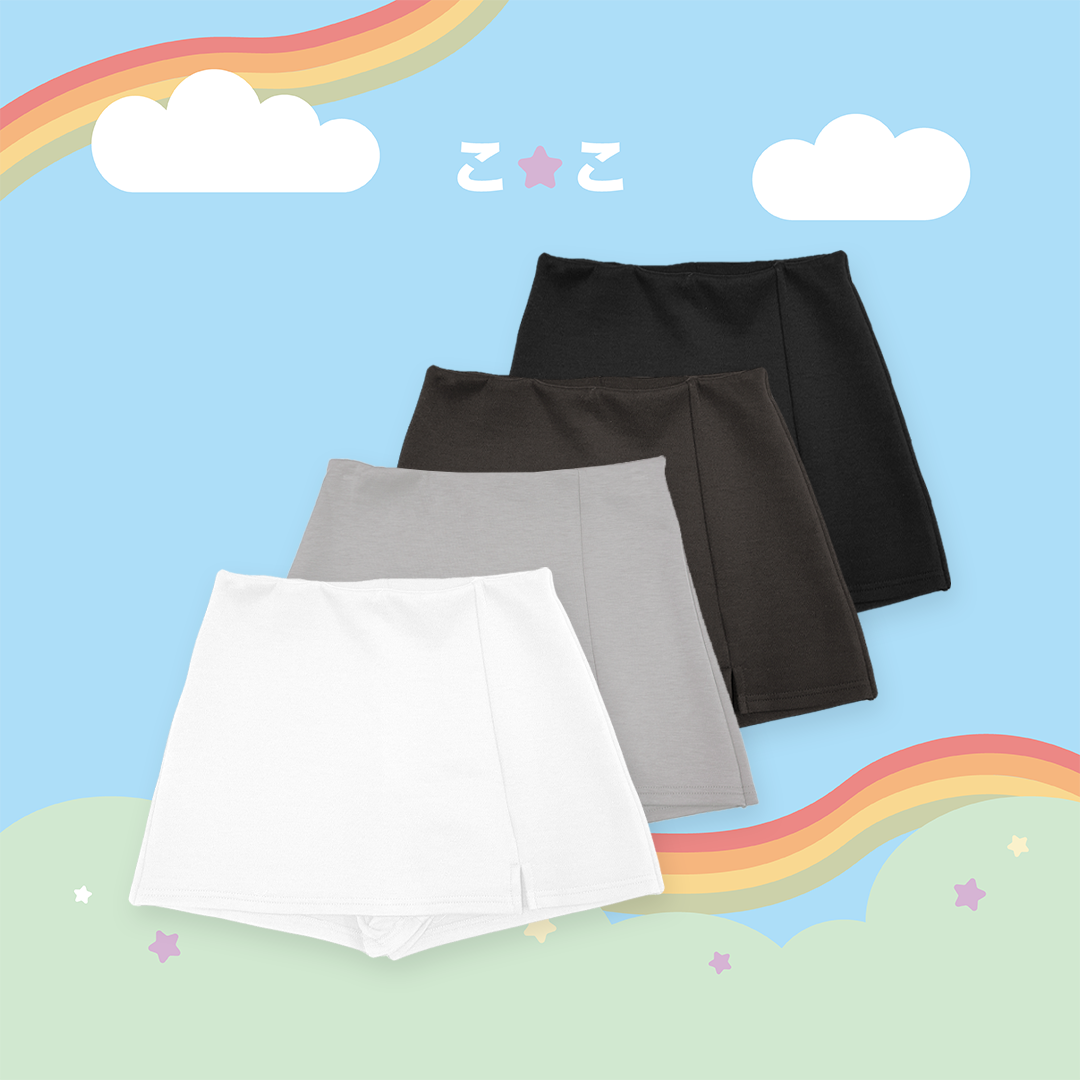 こ♡こ 彈性柔軟褲裙