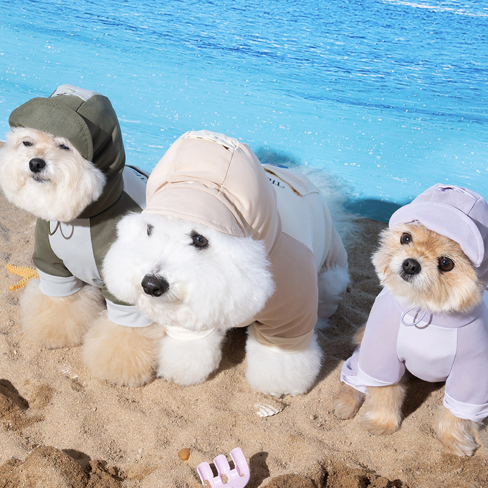 puppygallery｜大猩猩涼感四腳衣 軍綠