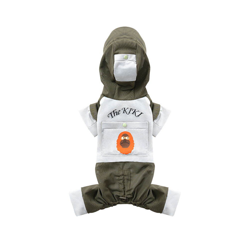 puppygallery｜大猩猩涼感四腳衣 軍綠