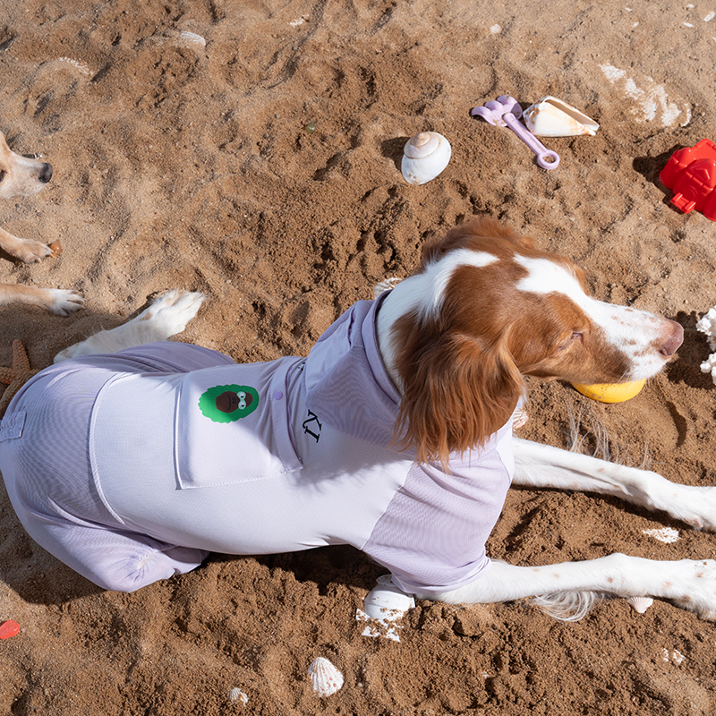 puppygallery｜大猩猩涼感四腳衣 紫